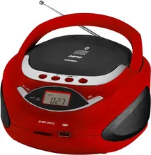 Аудиомагнитола Telefunken TF-CSRP3494B красный 2Вт/CD/CDRW/MP3/FM(an)/USB/BT/SD/MMC