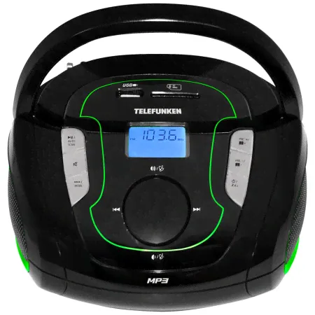 Магнитола Telefunken TF-SRP3471B зеленый-0
