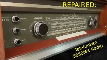 РЕМОНТ: Антикварный радиоприемник/усилитель Telefunken Opus Studio 5650MX 1963 года — почти вышел из строя!