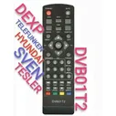 Пульт DVB01T2 для приставки HYUNDAI / dexp / sven / TELEFUNKEN