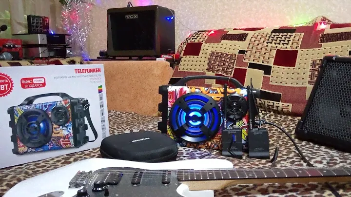 TELEFUNKEN TF PS1255B в работе с микрофоном Kimafun и электрогитарой Fender Stratocaster