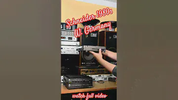 #1980s #germany #schneider CONNECTION #hifi #howto #connect @Angelicaaudio