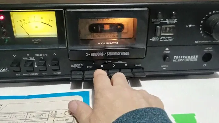 Telefunken HC3000 Cassette Deck Vintage Made in Germany