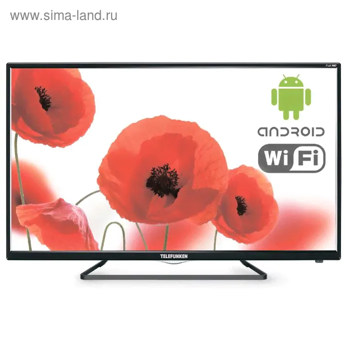 Телевизор Telefunken TF-LED42S39T2S, LED, 42", черный