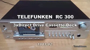 Telefunken RC 300 Cassette Deck (w.Papst Multidrive) teardown/inside (1981-82)