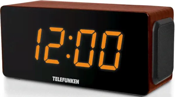 Радиобудильник Telefunken TF-1566U Коричневое дерево