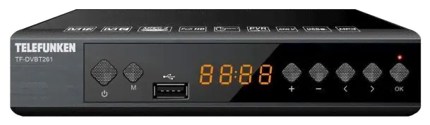 Ресивер DVB-T2 Telefunken TF-DVBT261 черный в Москве-0