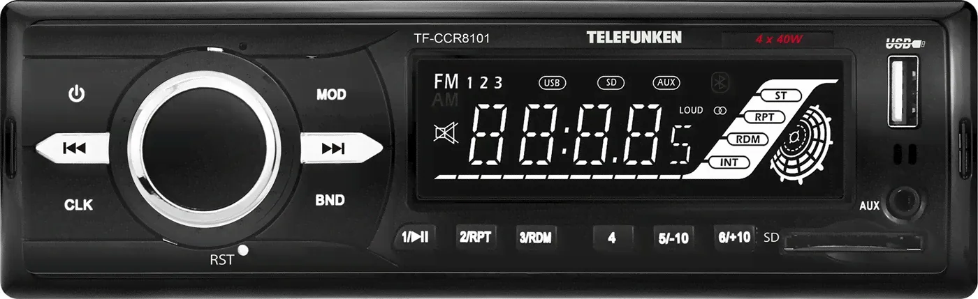 Автомагнитолы TELEFUNKEN TF-CCR8101(черный)W-0
