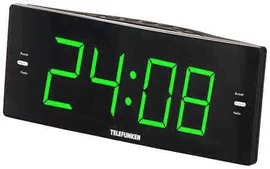 Часы с радио Telefunken TF-1587 Black Green 9098257354