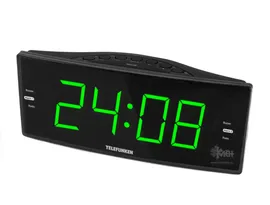 Радиочасы TELEFUNKEN TF-1587 черн/зелен