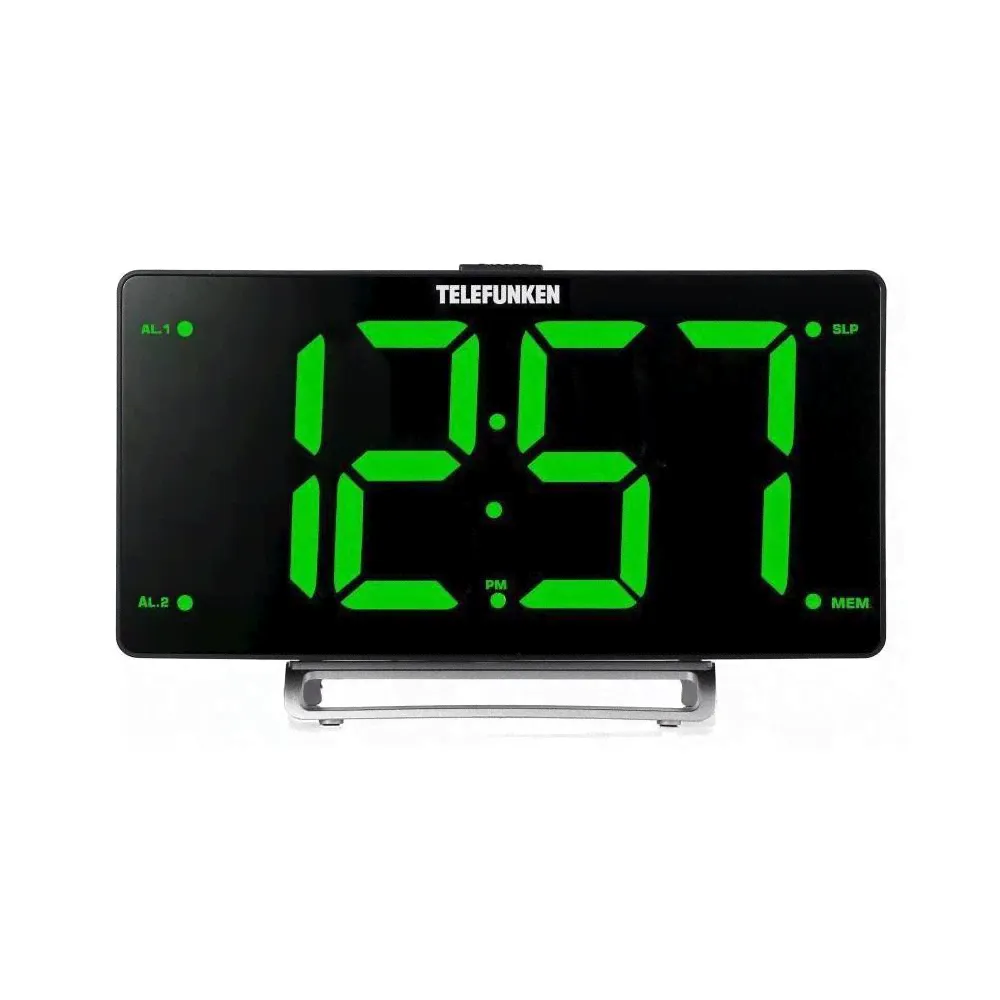 Радиоприемник с часами Telefunken, Black, TF-1711U black