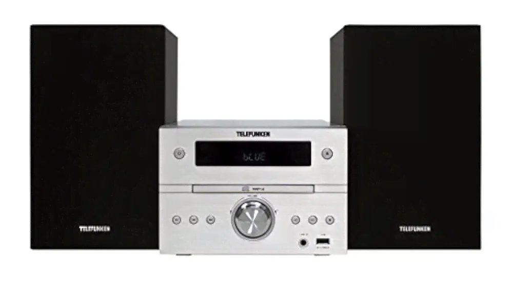 Cd-плееры Telefunken MC1001BM Bluetooth-Stereoanlage (PLL-Tuner,CD/CD-R/CD-RW, USB, Aux-In, Fernbedienung)-0