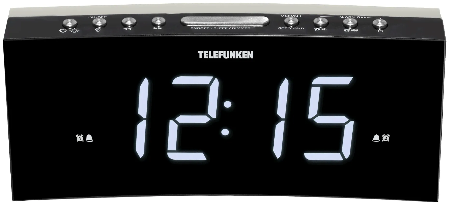 Радио-часы Telefunken TF-1569U Black/White в Москве