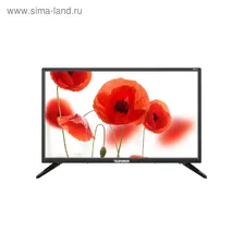 Телевизор Telefunken TF-LED24S50T2, 24", 1366x768, DVB-T2, 1xHDMI, 1xUSB, черный
