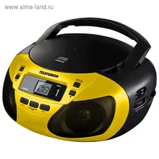 Аудиомагнитола TELEFUNKEN TF-CSRP 3447, желтый