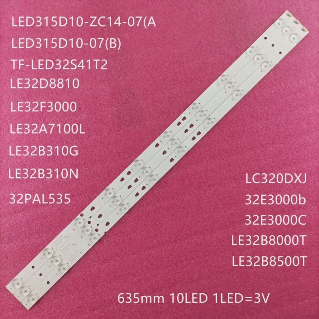 🛍 ТВ лампа Светодиодная лента-подсветка для TELEFUNKEN TF-LED32S39T2 32E3000b 32E3000C LC320DXJ LED315D10-07(B) LED315D10-ZC14-07(A) линейки-0