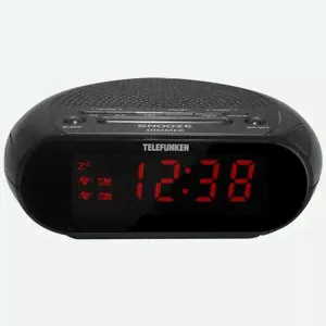 Радио-часы Telefunken TF-1706 Black/Red