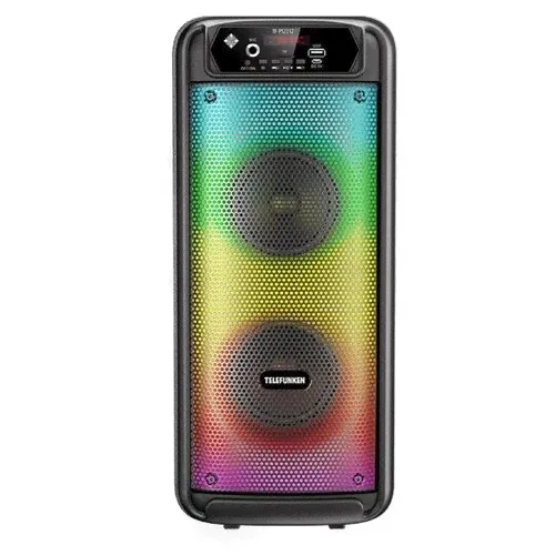 TELEFUNKEN Портативная колонка Telefunken TF-PS2212, 25 Вт, 1800мАч, FM, BT, microSD, USB, подсветка-0