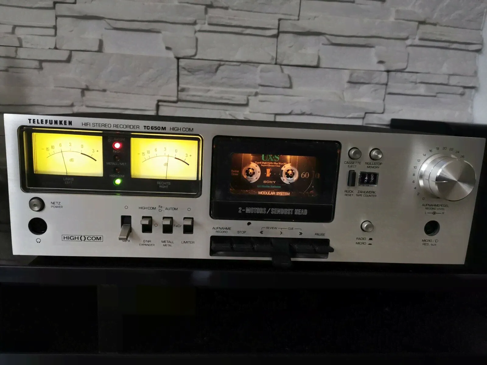 Telefunken TC 650 M High Com HiFi Stereo Recorder Cassette Kassetten Tape Deck-0