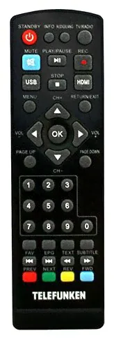 Telefunken Ресивер DVB-T2 Telefunken TF-DVBT262 (tf-dvbt262(черный)) медиаплеер-1
