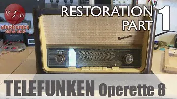 Telefunken Operette 8 tube radio restoration - Part 1. First look and transformer tests.