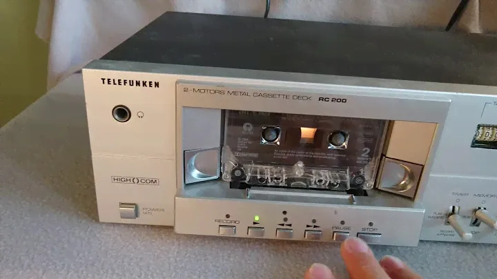 Faulty Telefunken RC 200 Cassette Tape Deck For Sale