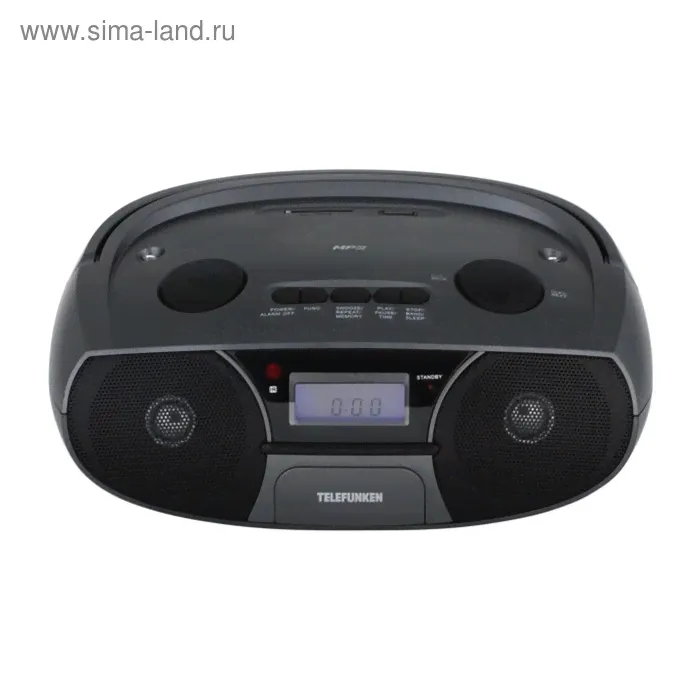 Бумбокс Telefunken TF-SRP3446, MP3, FM, USB, SD, цвет титан