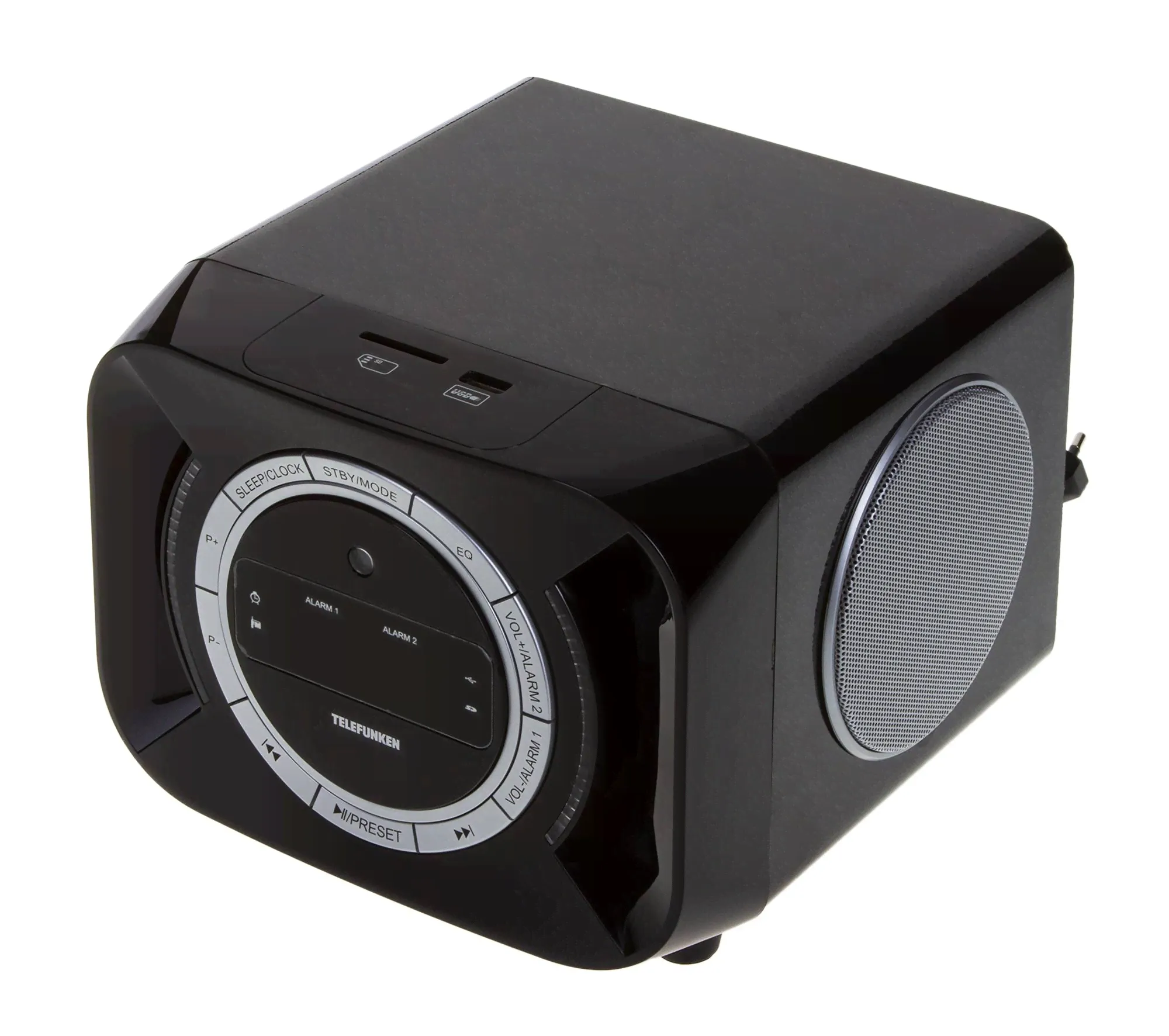 Аудиомагнитола Telefunken TF-AS1203u Black-0