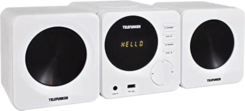 Cd-плееры Telefunken MC1002M Stereoanlage (PLL-Tuner, CD/CD-R/CD-RW, MP3, USB, Line-In, Fernbedienung)-0