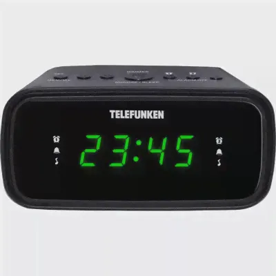 Радиоприемник с часами Telefunken TF-1588 цвет чёрный