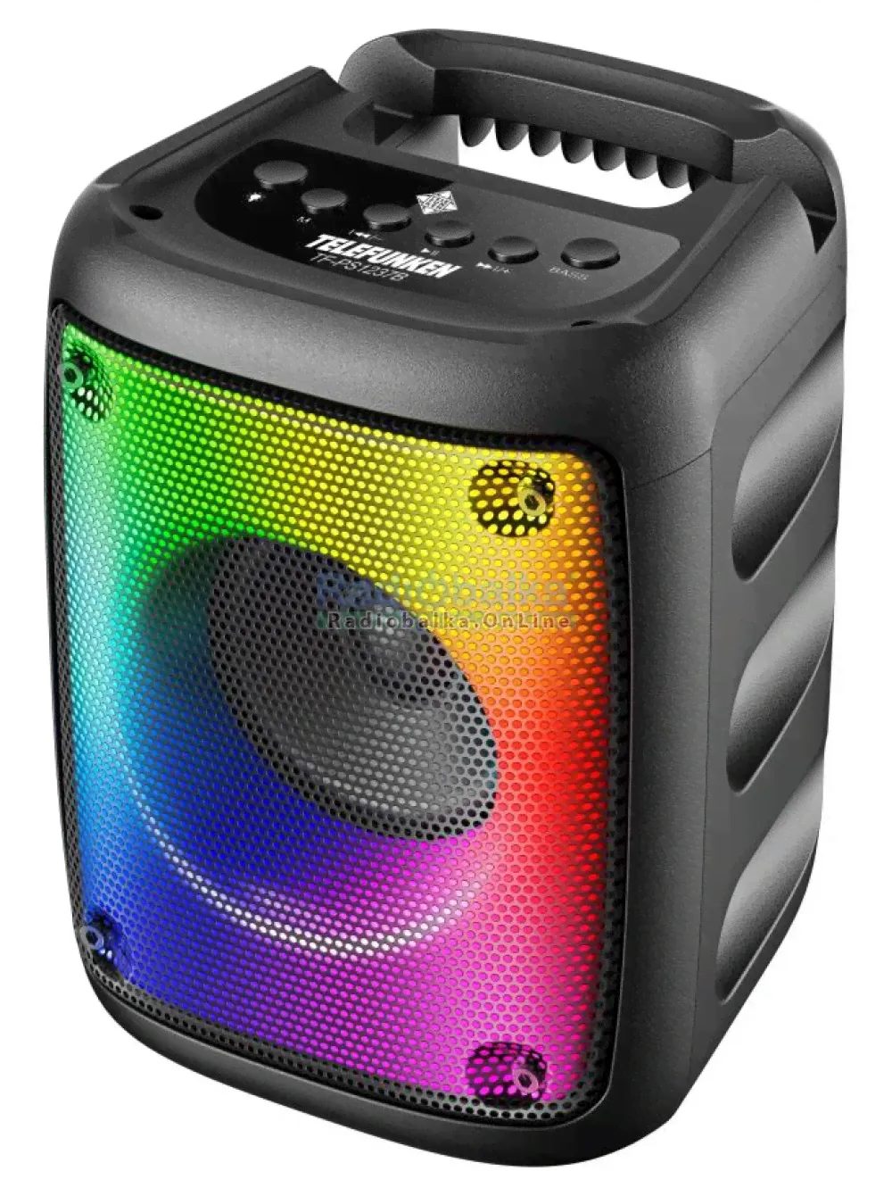 Колонка портативная TELEFUNKEN TF-PS1237B 15Вт блютуз FM USB micro SD AUX вход микрофона 6.35