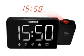 Радиочасы TELEFUNKEN TF-1709 черн/бел