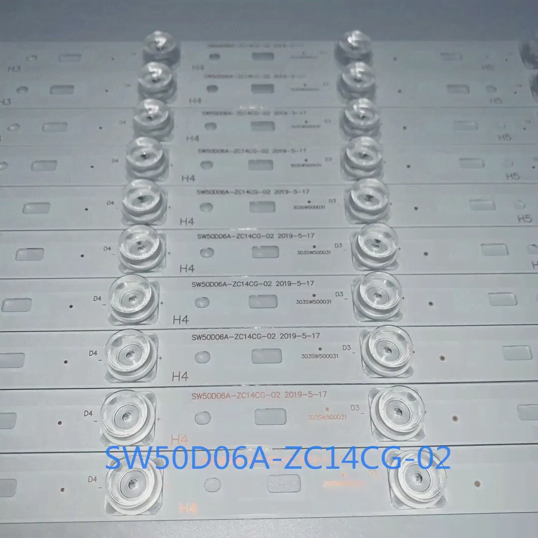 10 шт.лот Светодиодная лента 6 лампы для Telefunken TF-LED50S13T2 SW50D06A-ZC14CG-02 SW500M05 50S9 k50 k50j pptv 50c2s CRH-A503535060151 (art.: 3920b417dc76d)-1
