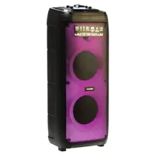 TELEFUNKEN Портативная колонка Telefunken TF-MS3303, 90 Вт, 5000 мАч, TWS, AUX, FM, дисплей, подсветка черный