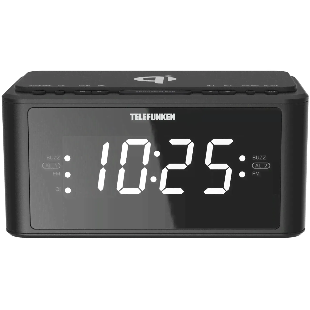 Радио-часы Telefunken TF-1595U Black-0