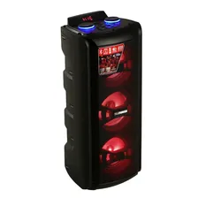 Портативная колонка Telefunken TF-MS2211, 100 Вт, 3000 мАч, FM, BT, microSD, USB, подсветка