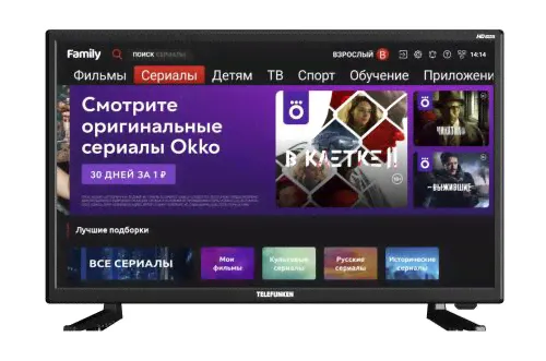 32" Телевизор TELEFUNKEN TF-LED32S90T2S, черный-0