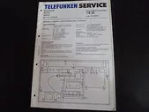 Schaltbild Service Informationen Telefunken Stereo Radio Recorder CR 30