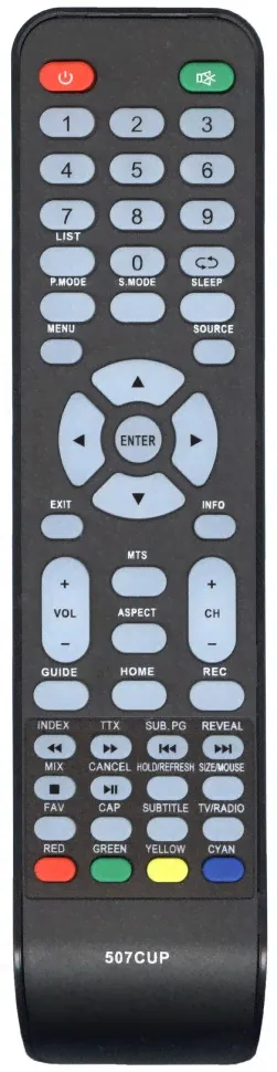 Telefunken 507CUP ic LCD TV Пульт ДУ для ТВ-0