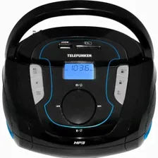 Аудиомагнитола Telefunken TF-SRP3471B черный/синий